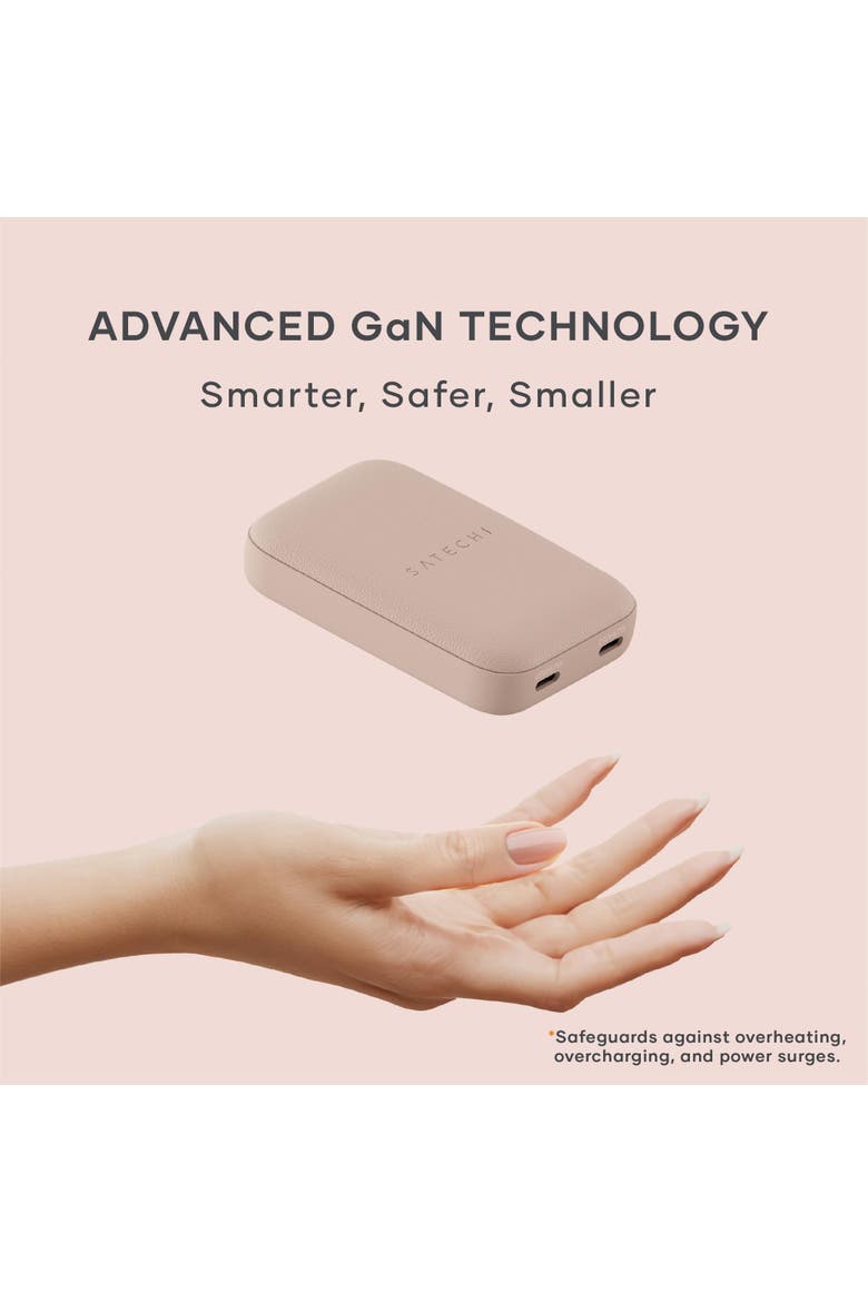 OntheGo 67W Slim Wall Charger, Alternate, color, Desert Rose