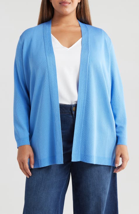 Vintage Cuddle Knit orders Womens Blue Collared Open Front Duster Cardigan Sweater