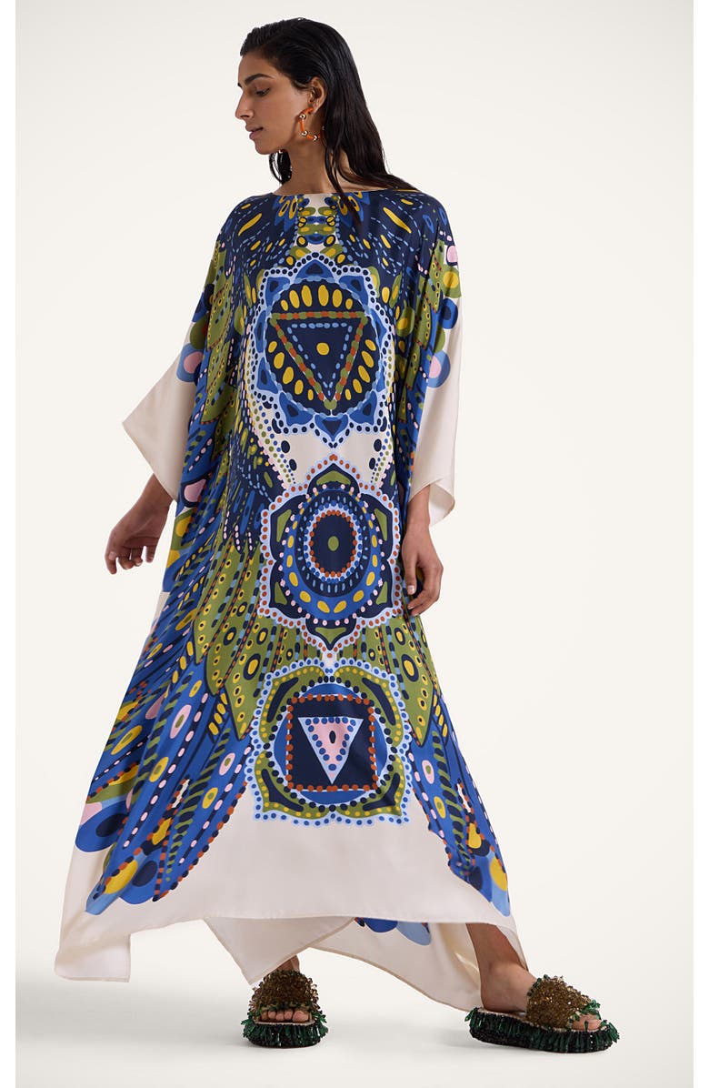 La DoubleJ Square Kaftan Chakra Placée Multicolor, Main, color, Chakra Placée Multicolor