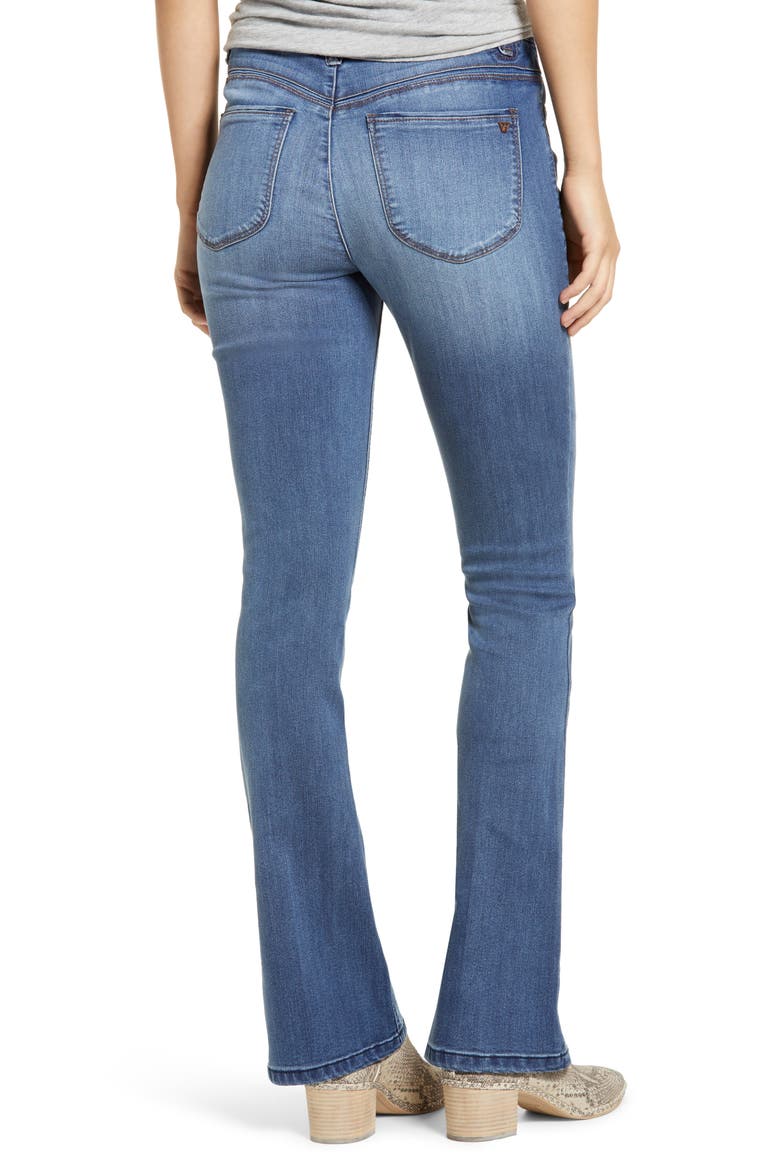 'Ab'Solution High Waist Itty Bitty Bootcut Jeans (Nordstrom Exclusive), Alternate, color, BLUE