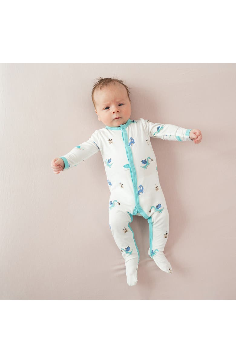 Kyte BABY Dragon Snap Footie, Alternate, color, 