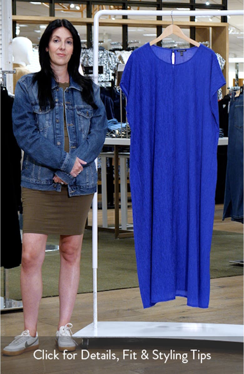 Short Sleeve Jacquard Maxi Dress, sales video thumbnail