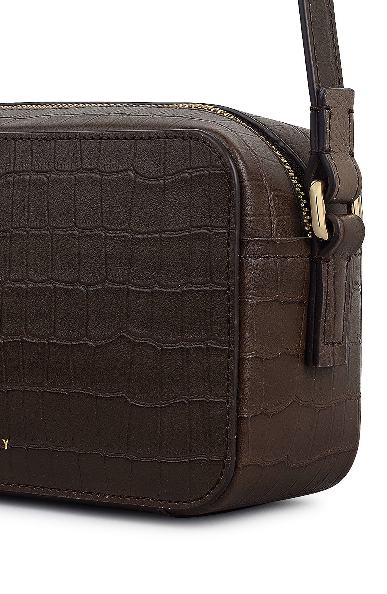 Radley Mini Beech Row Zip Crossbody Bag, Alternate, color, Coffee