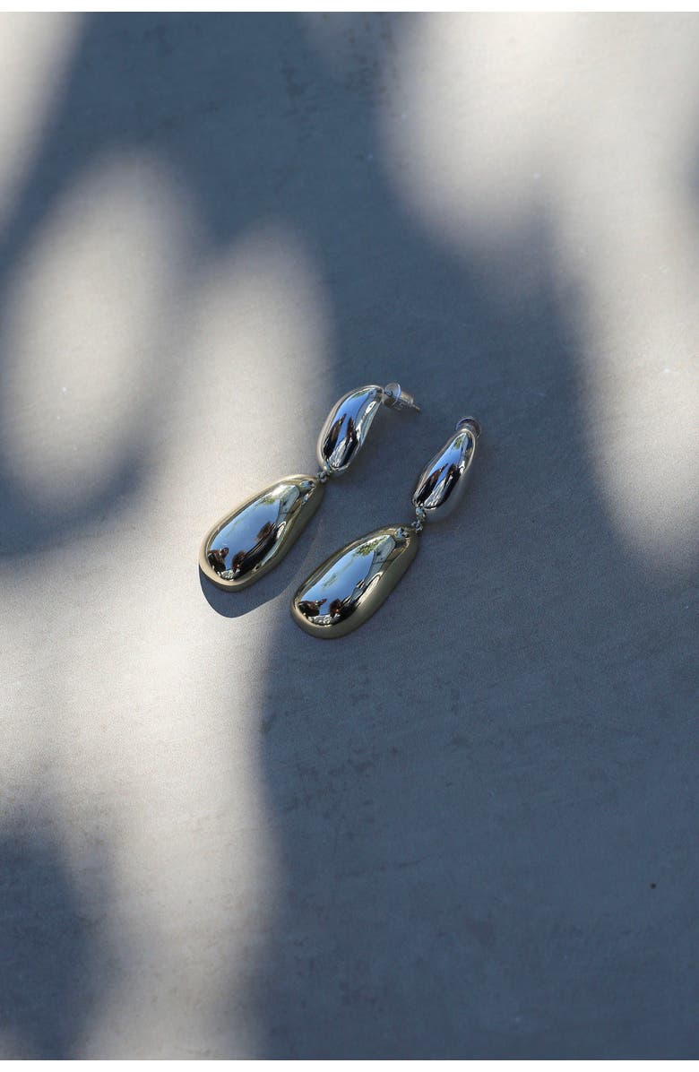 TUTTI Hampstead Earrings, Alternate, color, Two Tone Finish