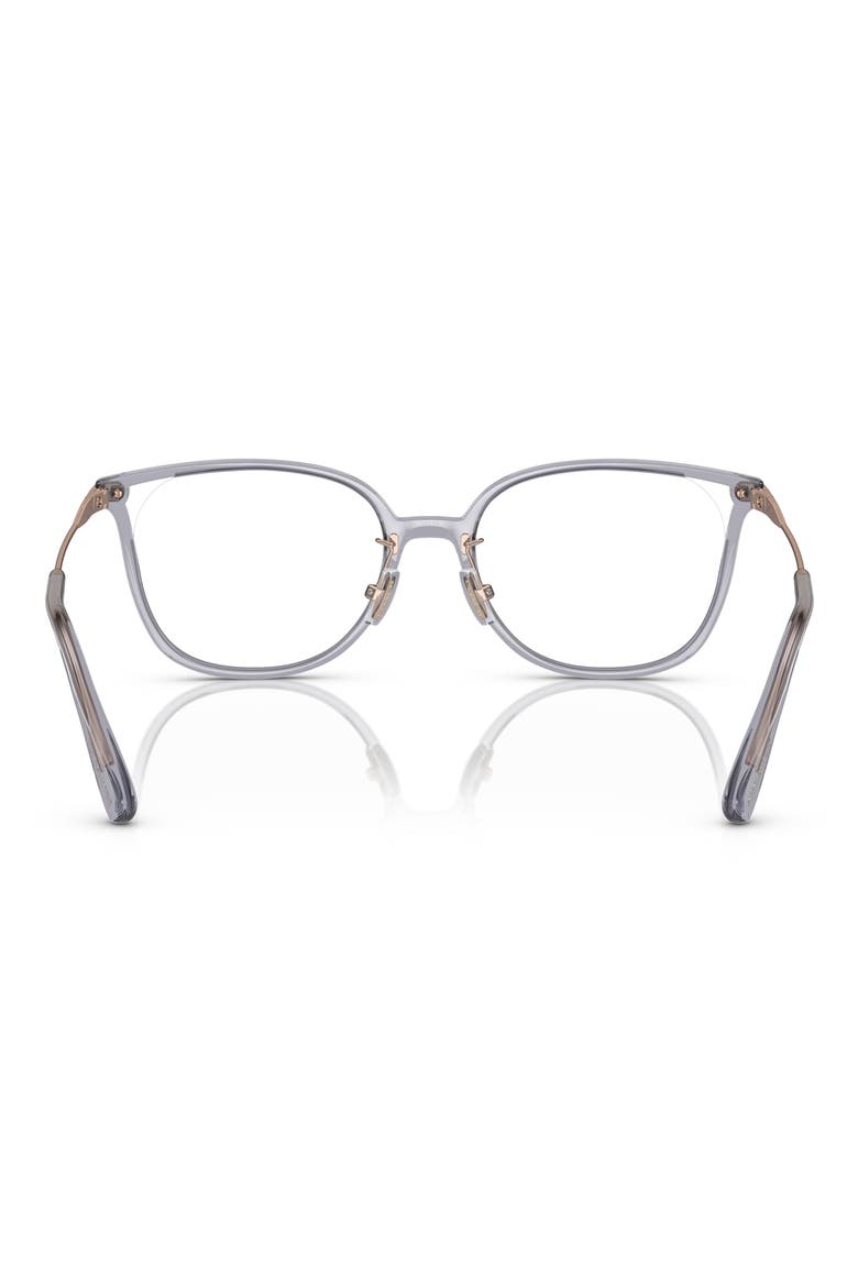 55mm Square Optical Glasses, Alternate, color, TRANSPARENT PURPLE / DEMO LENS