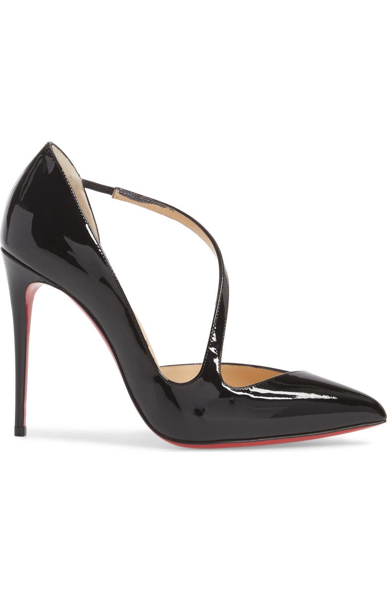 Christian Louboutin Strappy Half d'Orsay Pump, Alternate, color,
