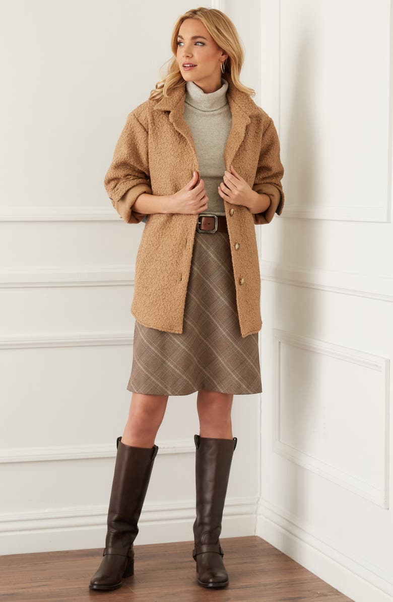 Karen Kane Plaid A-Line Skirt, Alternate, color,