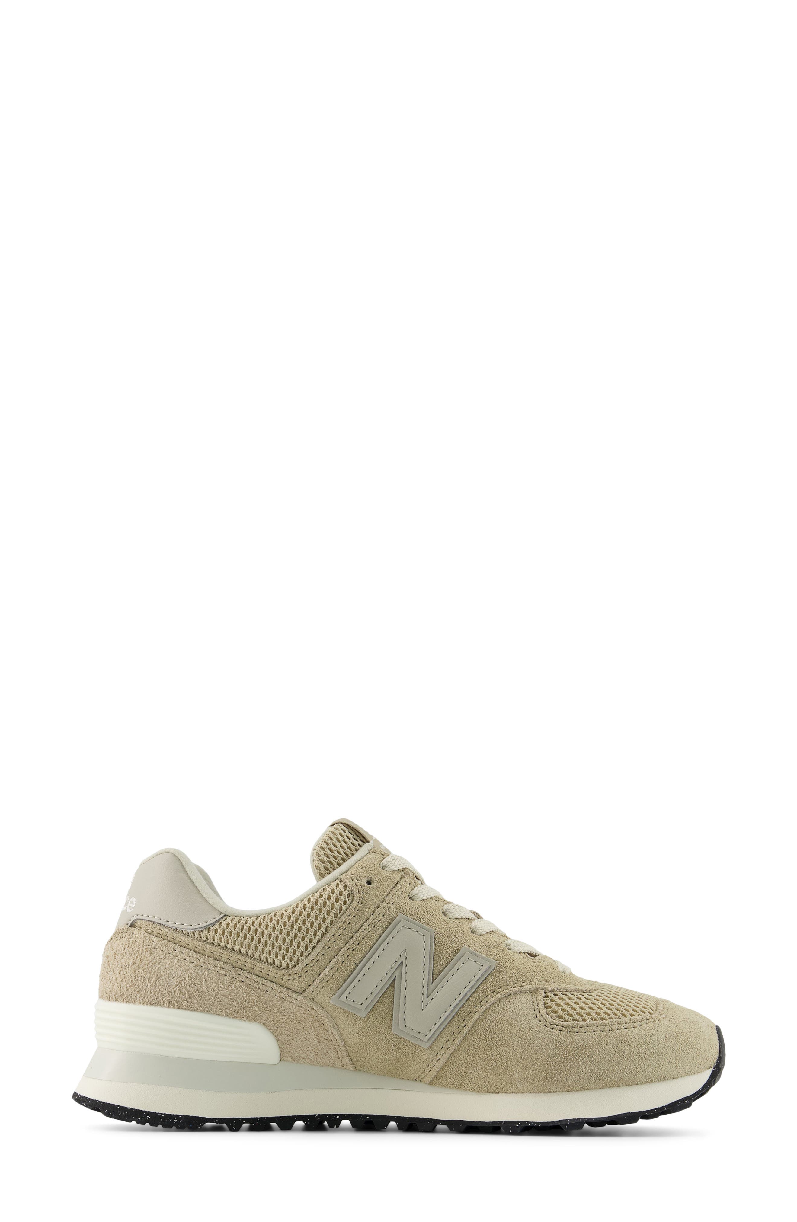 New Balance 574 Sneaker, Alternate, color, Beige/ Nb White