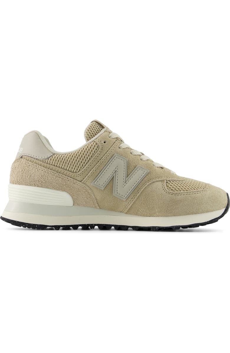 New Balance 574 Sneaker, Alternate, color, Beige/ Nb White