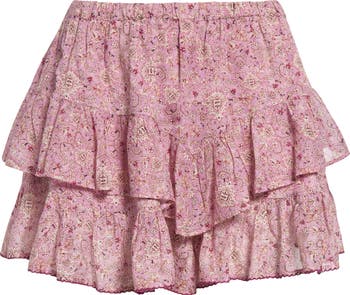 Isabel Marant Étoile Jocadia Ruffle Cotton Miniskort | Nordstrom