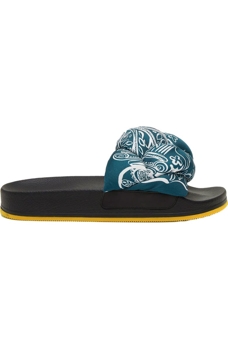 La DoubleJ Treccia Slides Ionic Blue Petro, Alternate, color, Ionic Blue Petro
