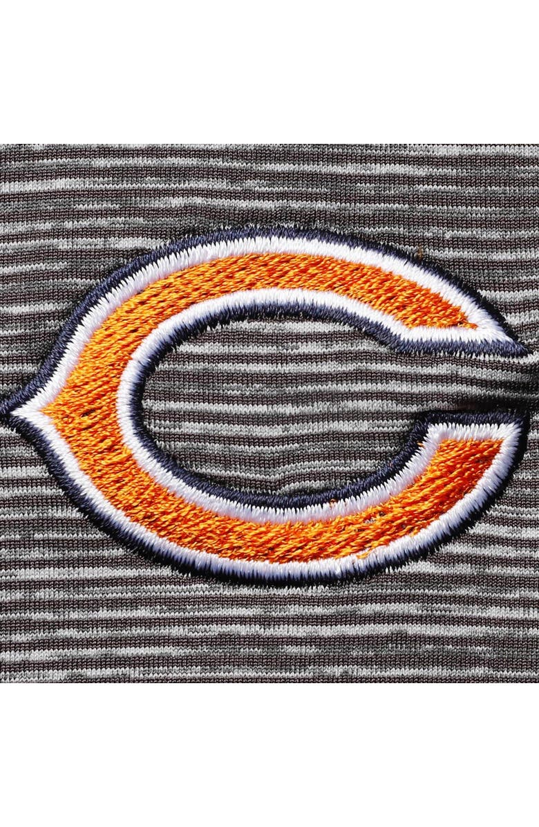 vineyard vines Men's Vineyard Vines Charcoal Chicago Bears Destin Stripe Sankaty Polo, Alternate, color,