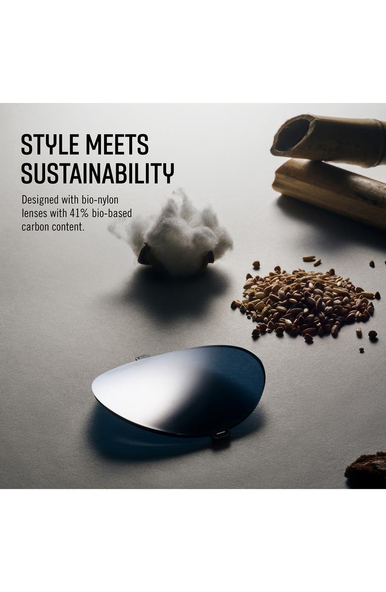 Ray-Ban Reverse 62mm Oversize Aviator Sunglasses, Alternate, color, Dark Blue