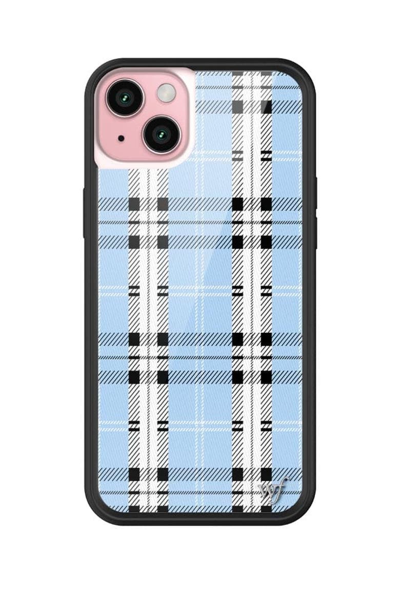 Plaid | Blue iPhone Case, Main, color, Blue