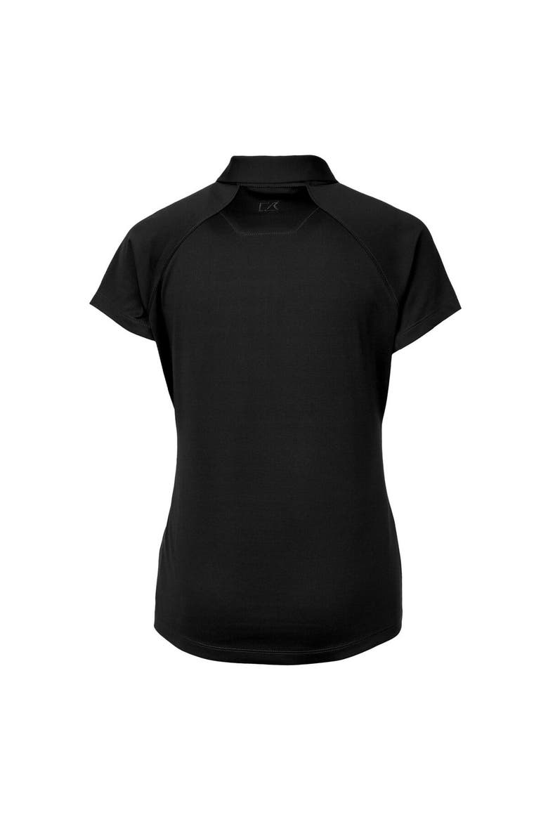 Women's Cutter & Buck Black Delaware Fightin' Blue Hens Forge Stretch Polo, Alternate, color, Black