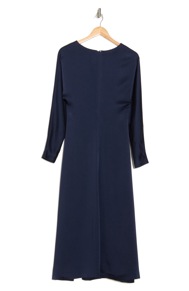 Simkhai Catriona Long Sleeve Midi Dress, Alternate, color, Midnight