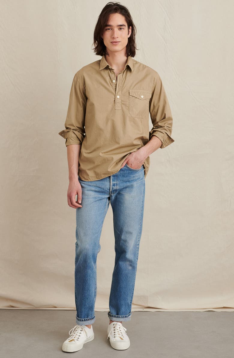 Alex Mill Twill Cotton Popover Shirt, Alternate, color,
