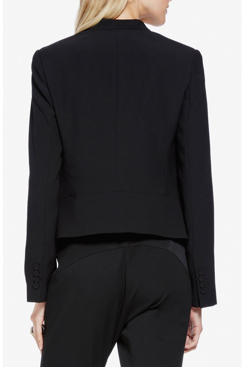 Drape Front Blazer, Alternate, color, RICH BLACK