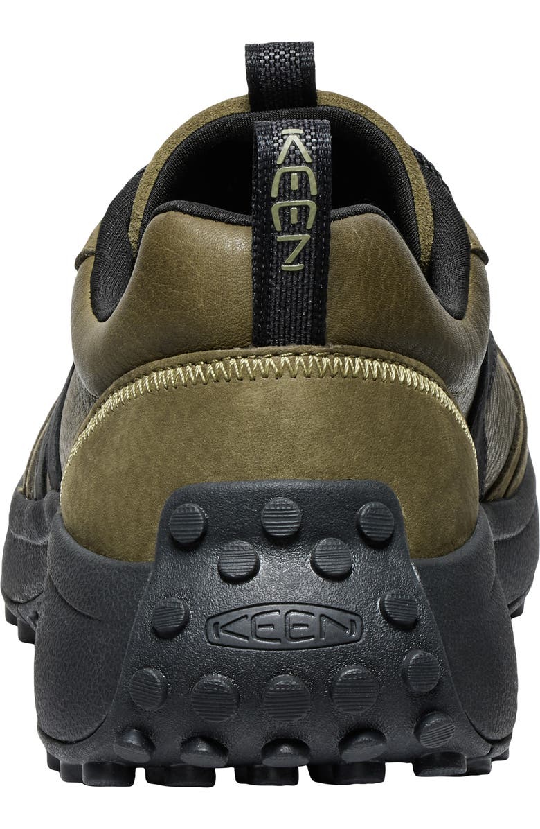 KEEN KS86 Lea Sneaker, Alternate, color, Dark Olive/ Black