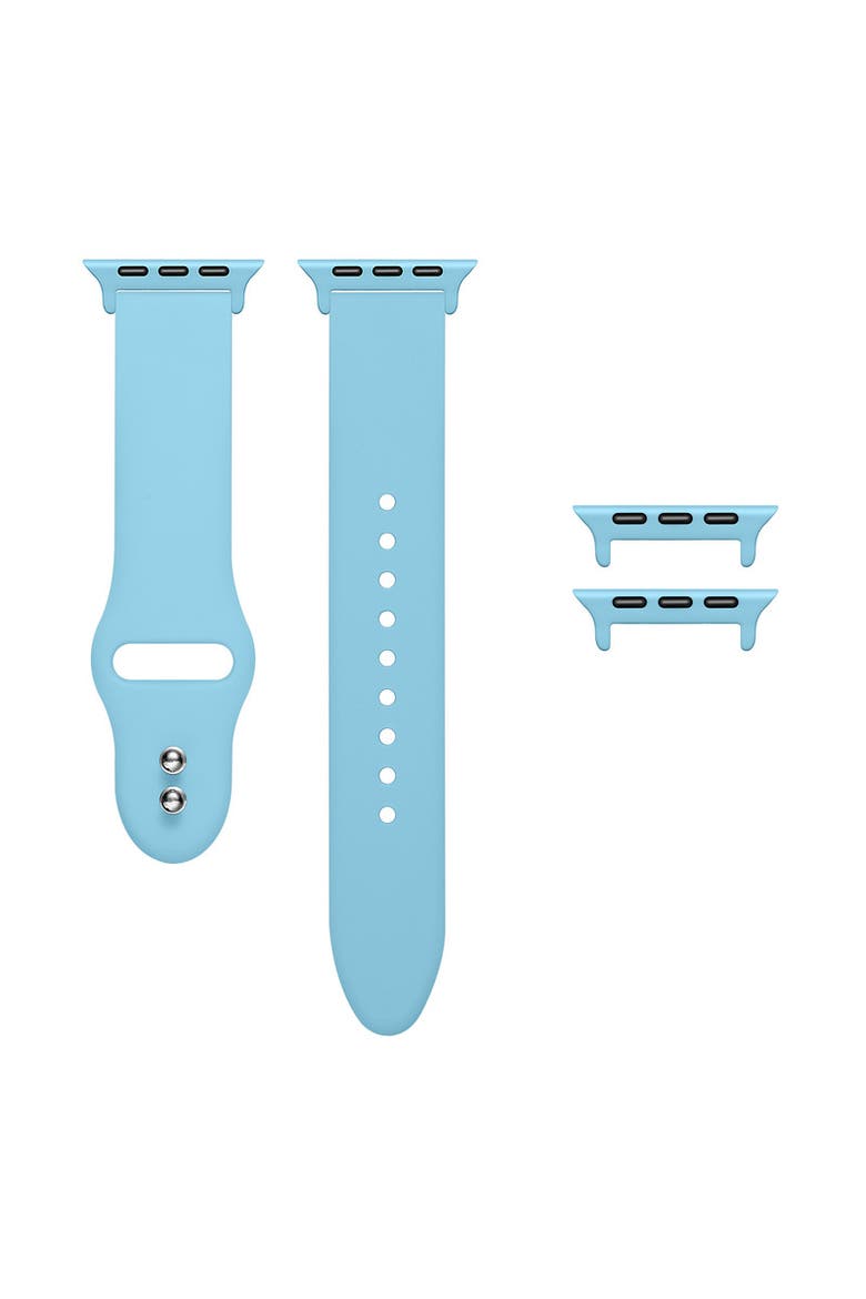 Silicone Band for Apple Watch, Alternate, color, Retro Blue