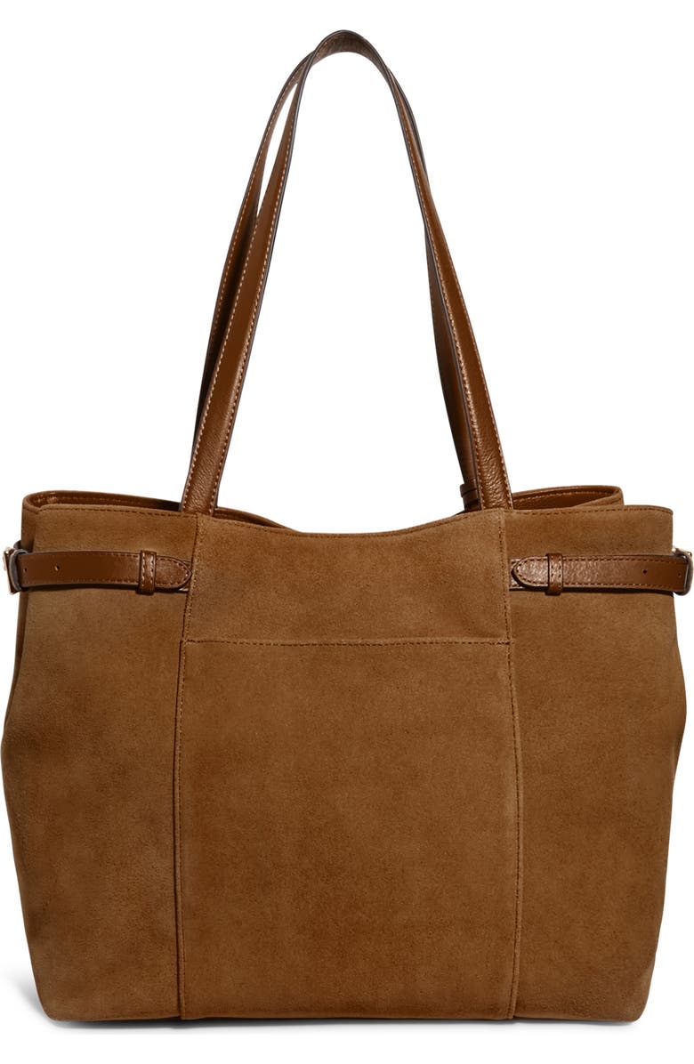 AIMEE Gramercy Tote, Alternate, color, Coffee Suede