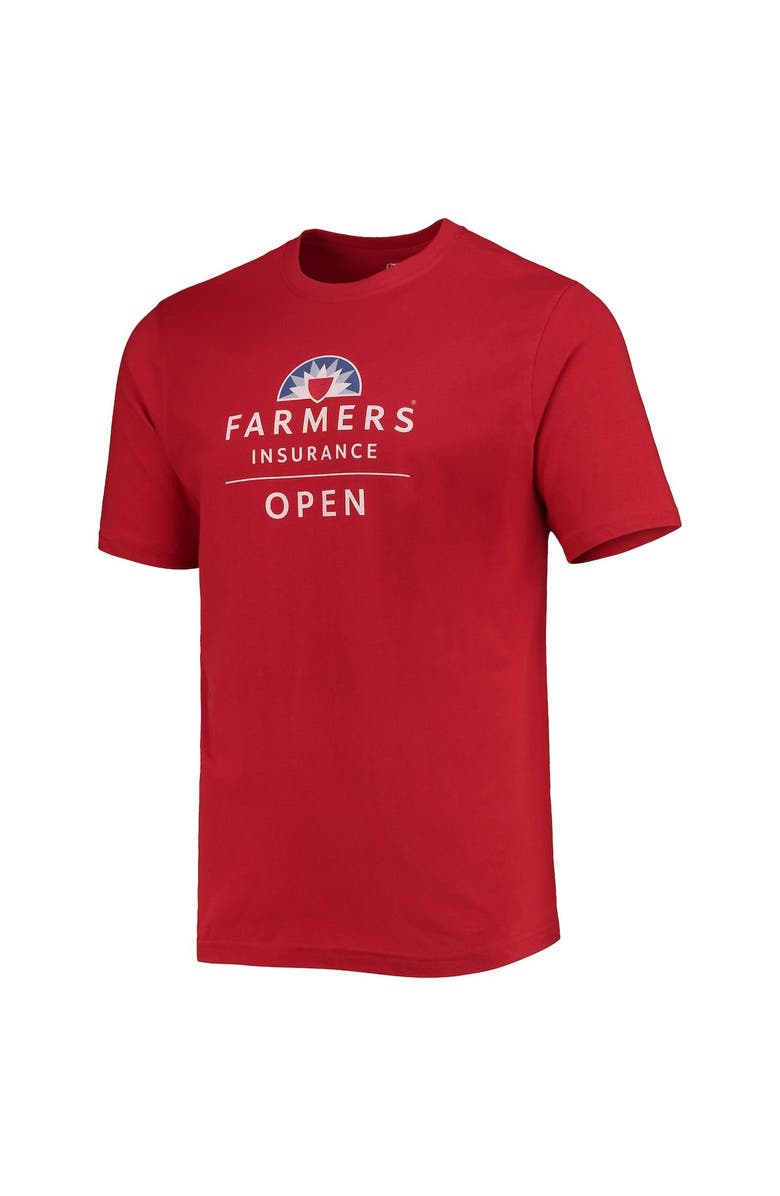 AHEAD Men's Ahead Red Farmers Insurance Open Pembroke Dress T-Shirt, Alternate, color, Red