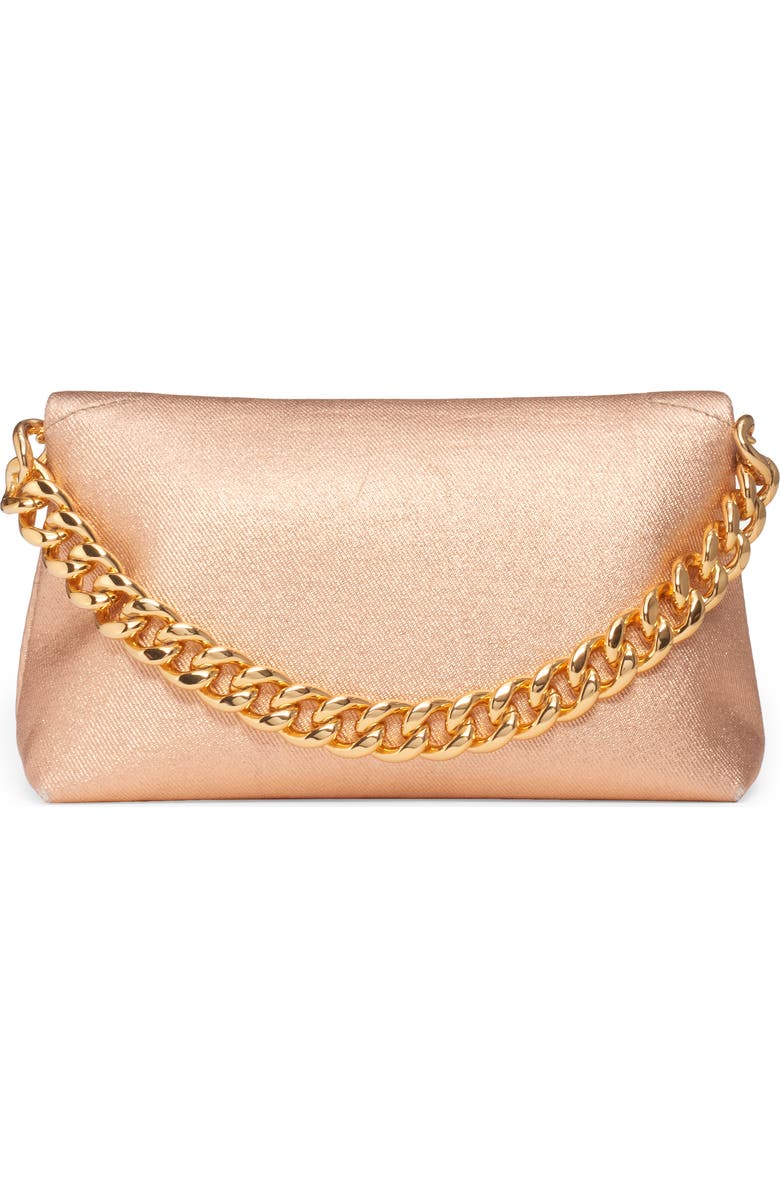 TOM FORD Logo Label Coated Denim Handheld Bag, Alternate, color,