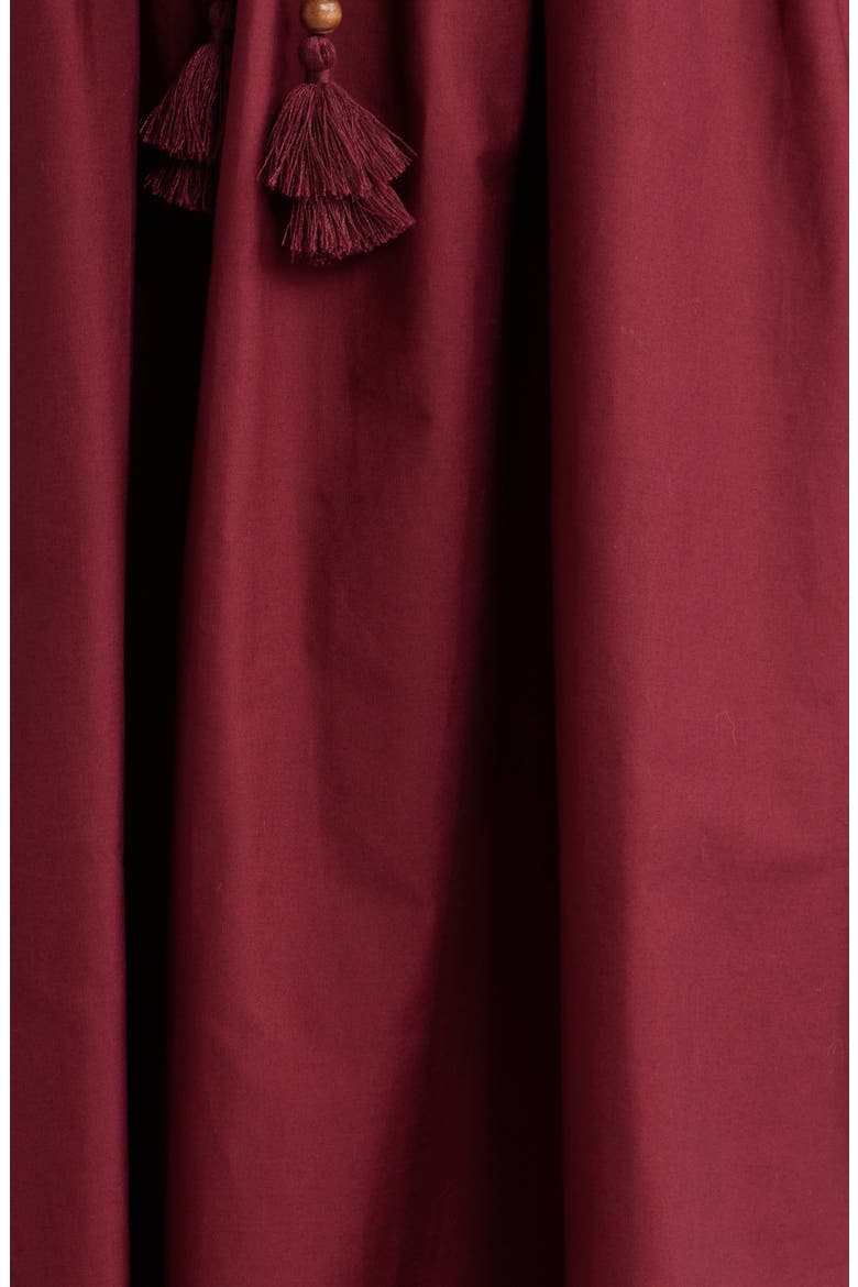 Sleeveless Poplin Midi Dress, Alternate, color, MULBERRY
