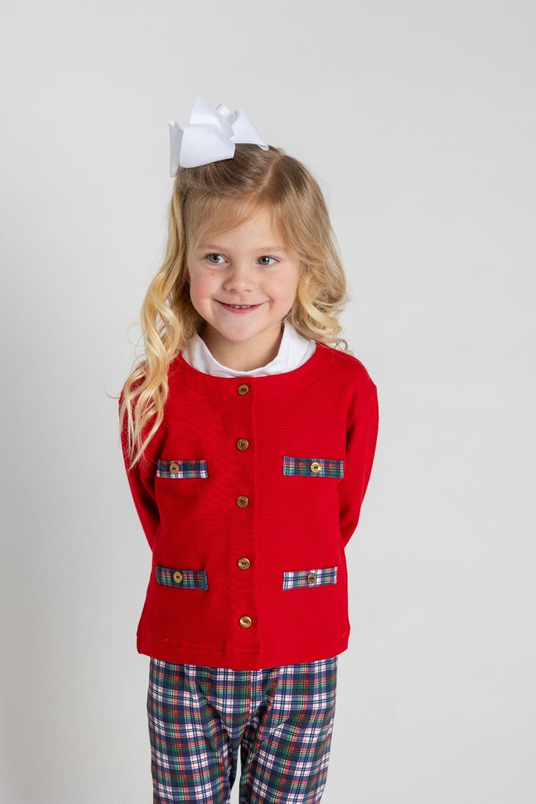 Red French Terry Jacket, Alternate, color, Red