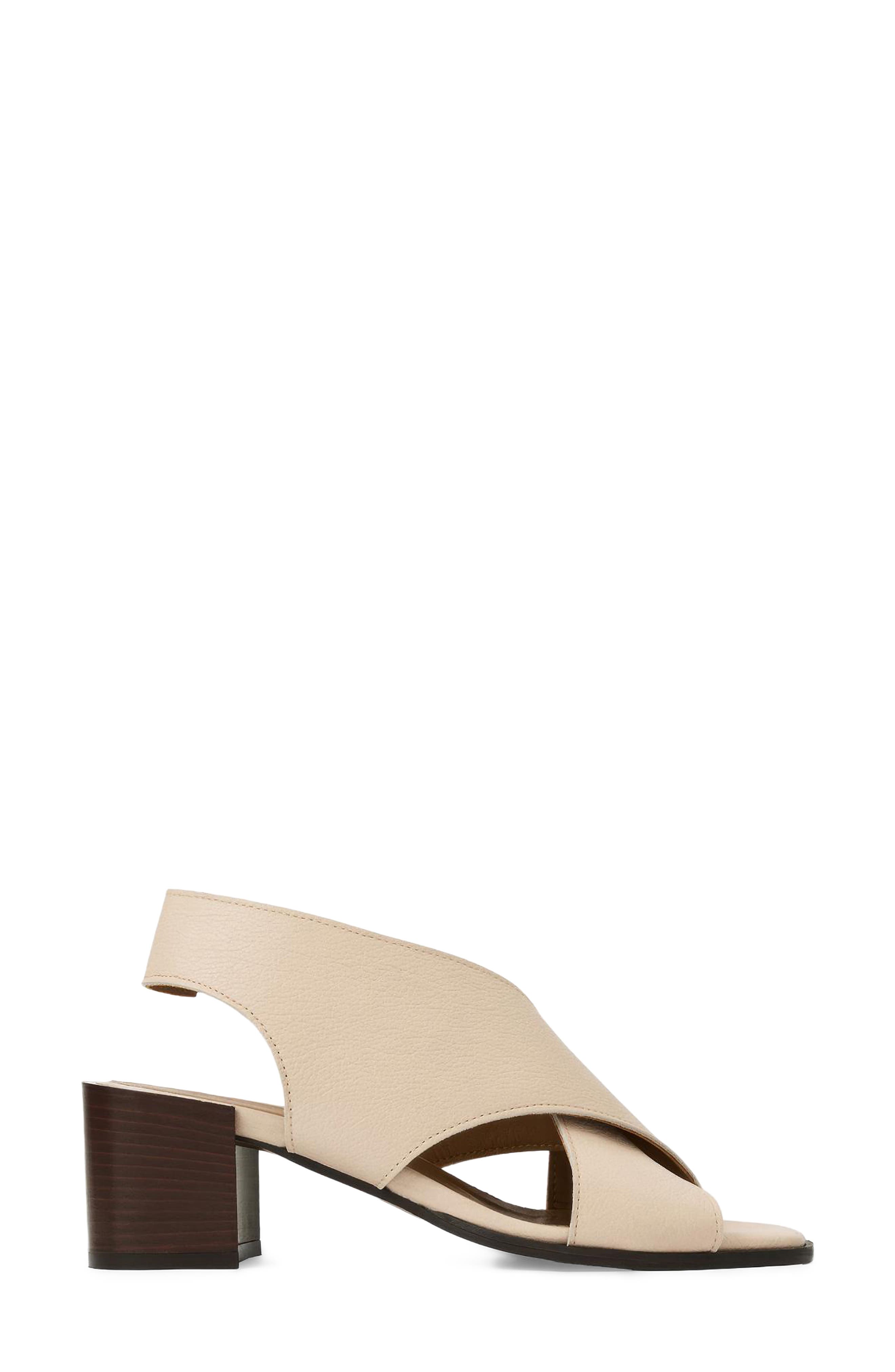 Aquatalia Dovera Weatherproof Slingback Sandal, Alternate, color, Sand Pebble Leather