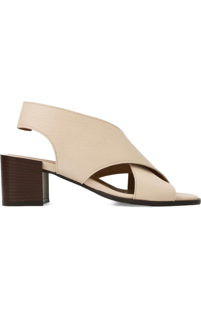 Aquatalia Dovera Weatherproof Slingback Sandal, Alternate, color, Sand Pebble Leather
