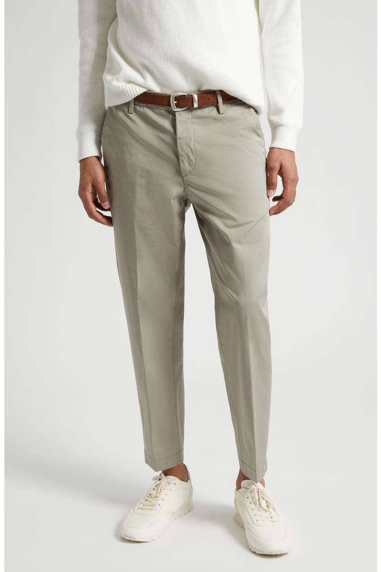 Stretch Cotton Pants, Main, color, MILITARY GREEN