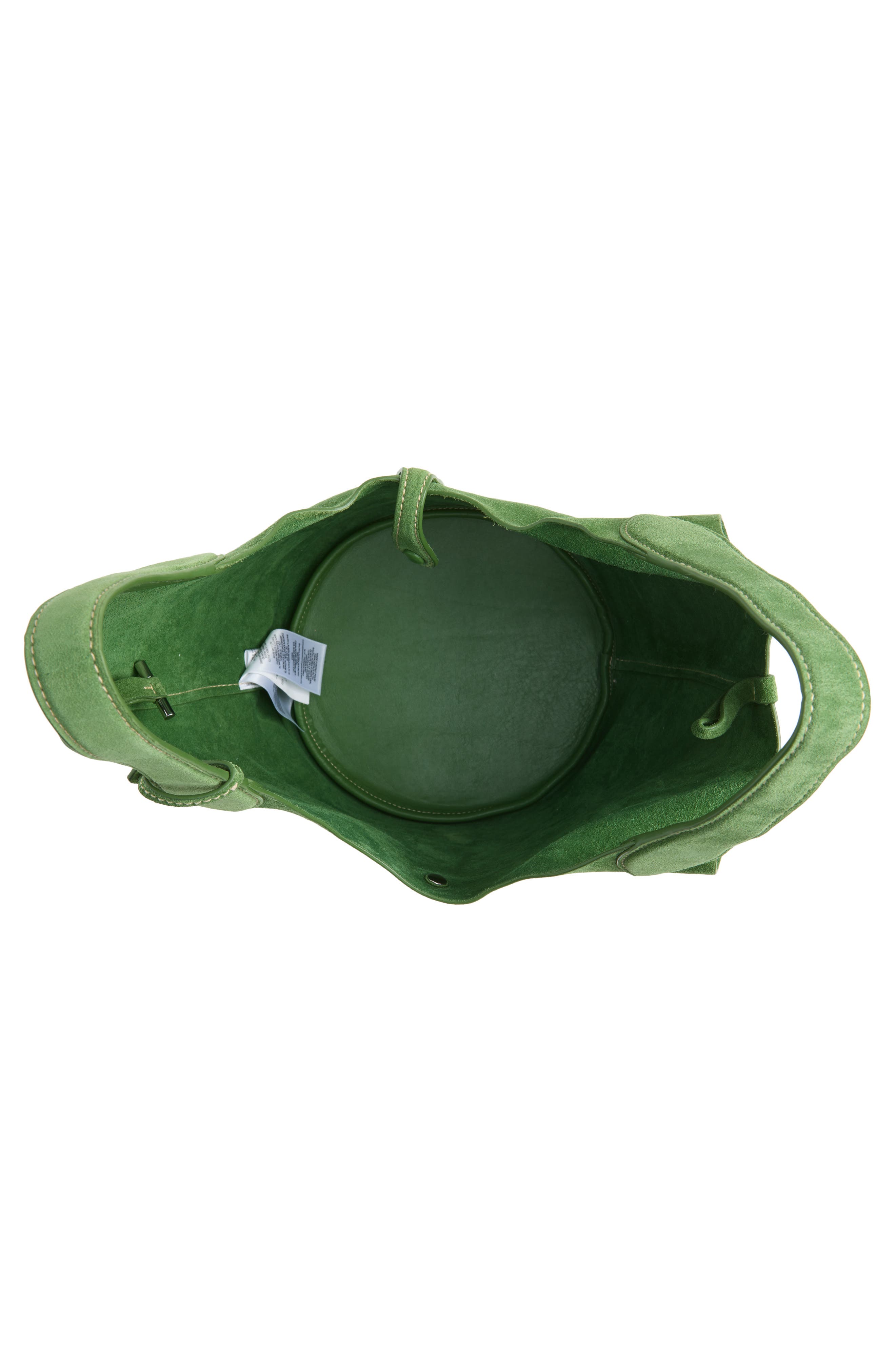 Medium Suede Tote, Alternate, color, DARK GREEN