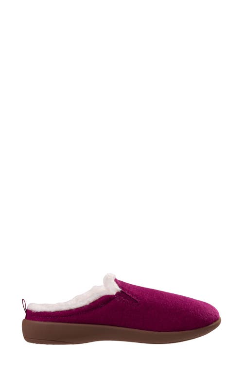 Revitalign Dundee Cozy Faux Shearling Lined Slipper In Purple