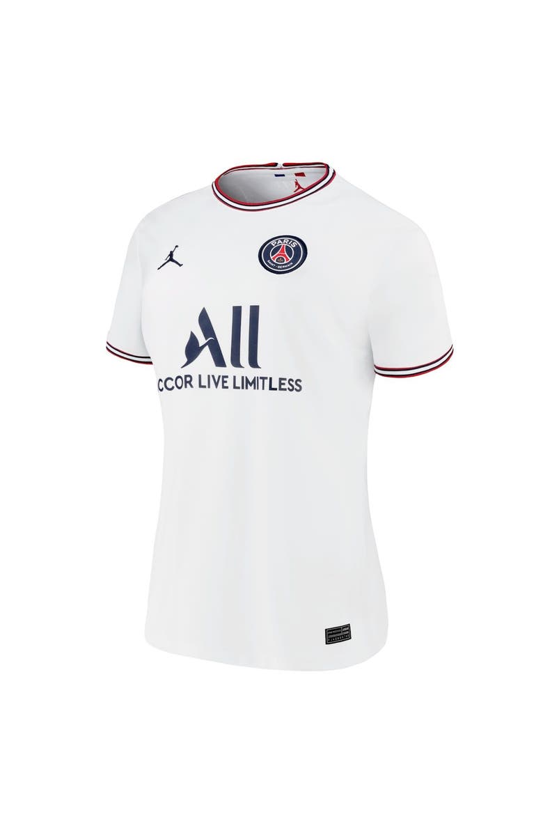 Jordan Brand Women's Jordan Brand Sergio Ramos White Paris Saint-Germain 2021/22 Fourth Replica Jersey, Alternate, color, 