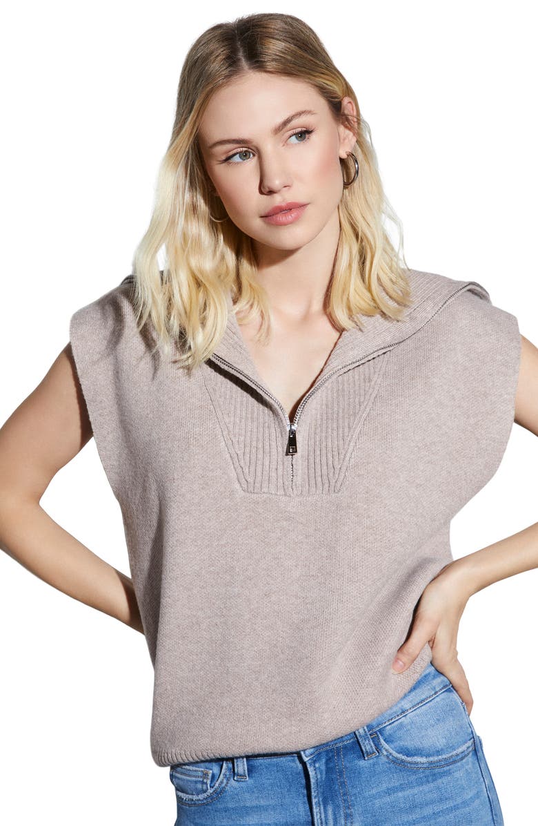 VICI Collection Elsa Half Zip Sweater Vest, Alternate, color, 