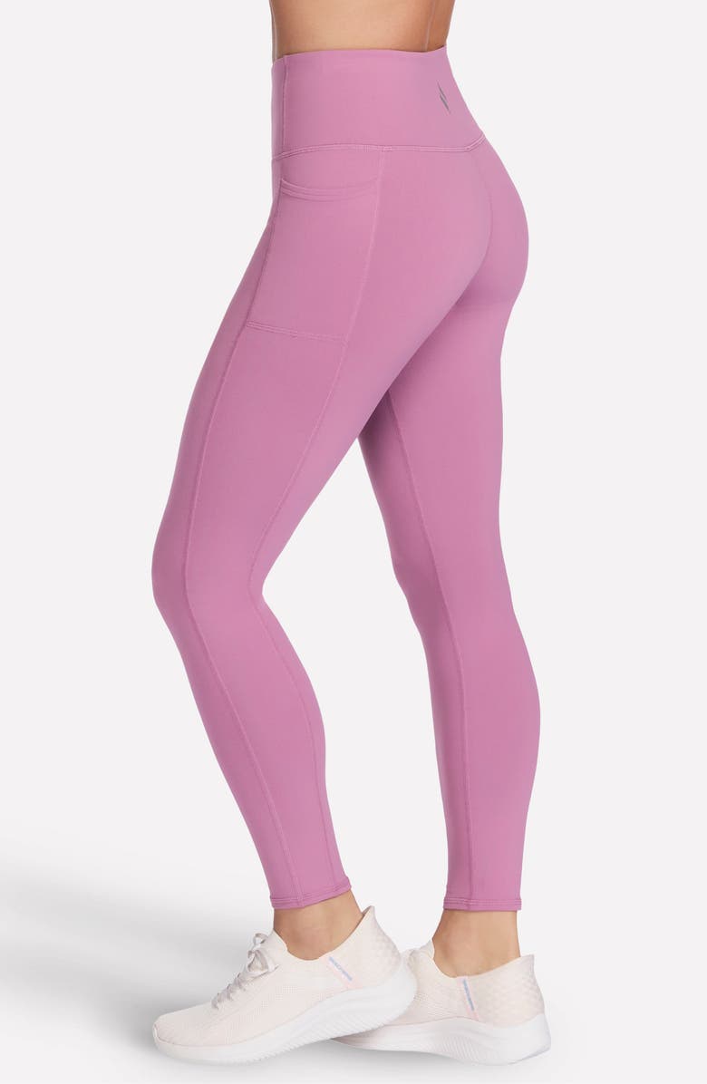 SKECHERS GoWalk High Waist Leggings, Alternate, color, Rose