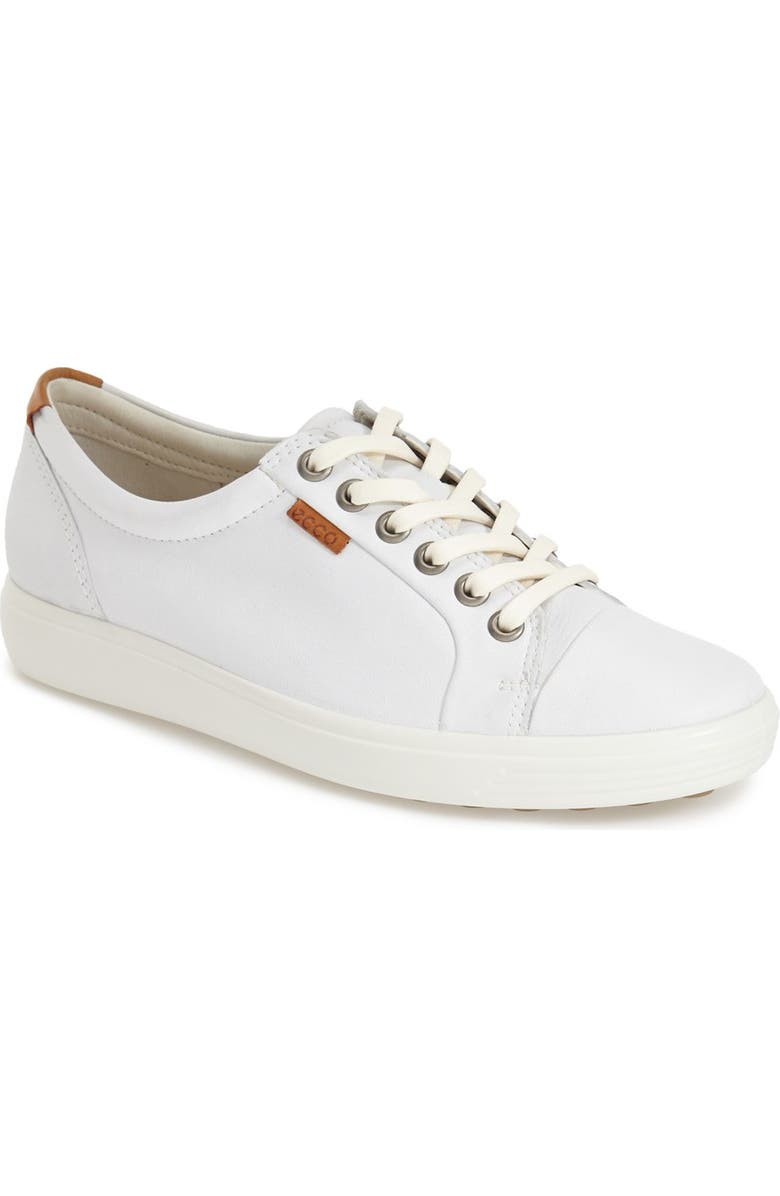 ECCO Soft 7 Sneaker, Main, color, White