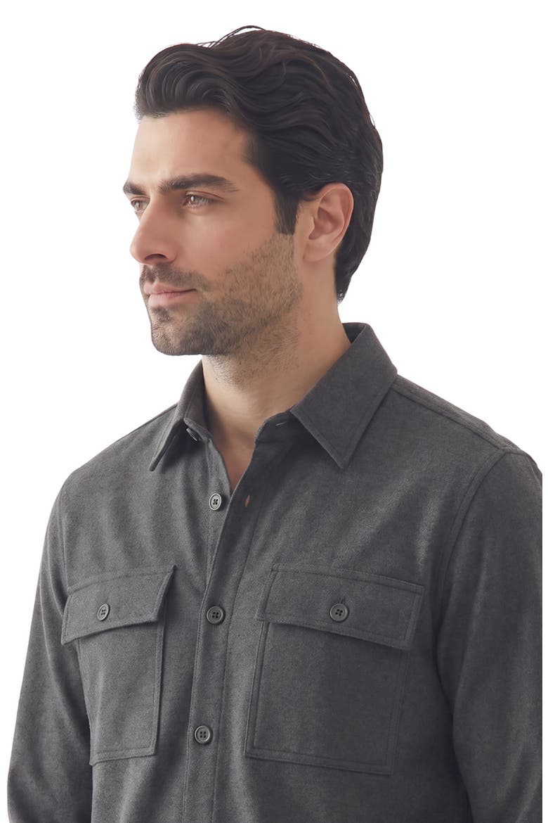 Butter Soft Knit Stretch Shirt, Alternate, color, 74 CHARCOAL