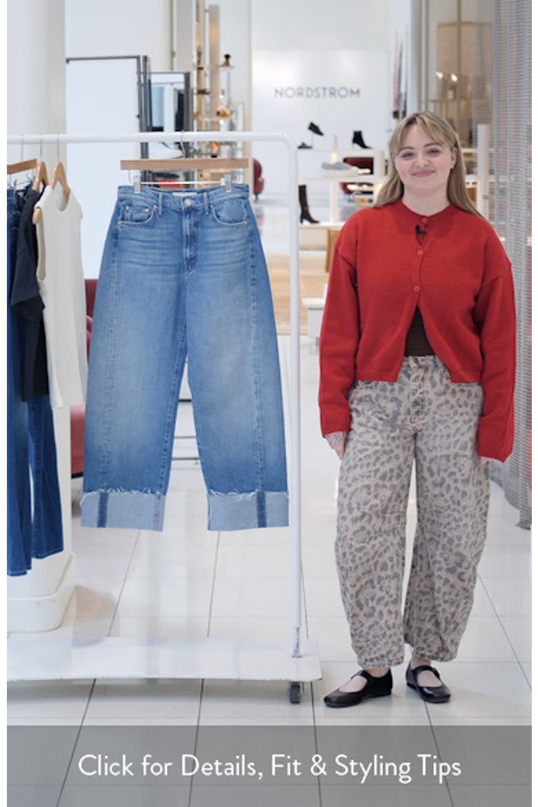 The Half-Pipe Frayed High Waist Ankle Barrel Jeans video