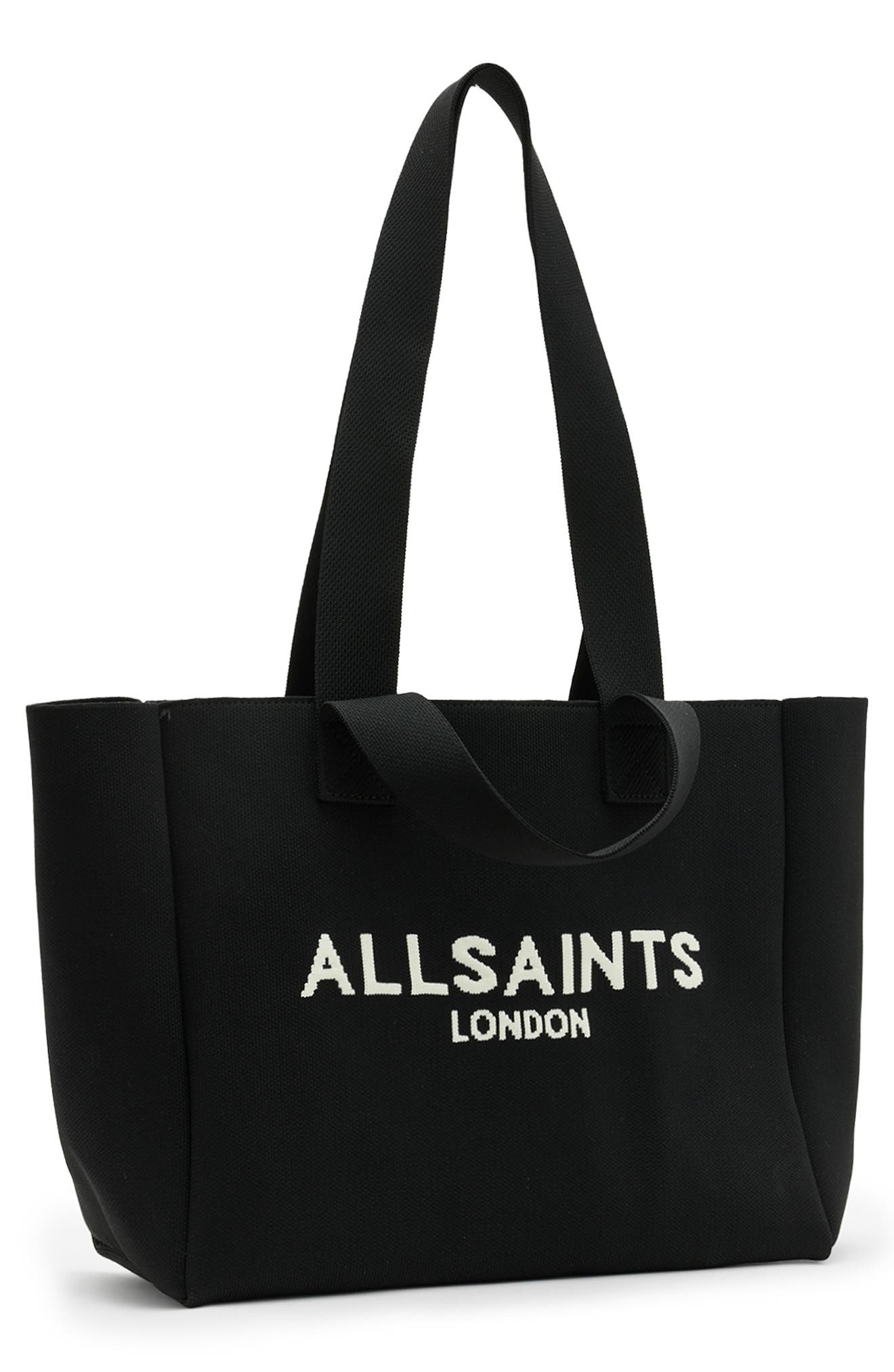 AllSaints Izzy Medium Tote, Alternate, color, Black