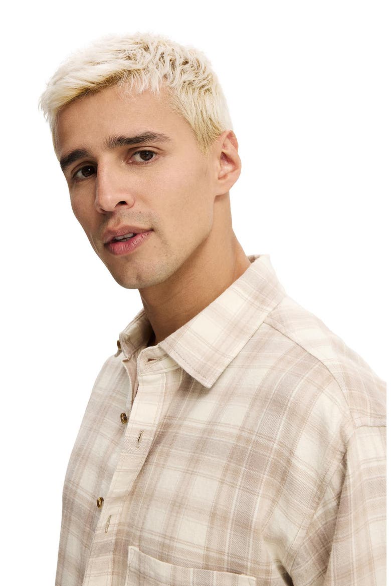 Tribeca Long Sleeve Shirt, Alternate, color, Stone Check
