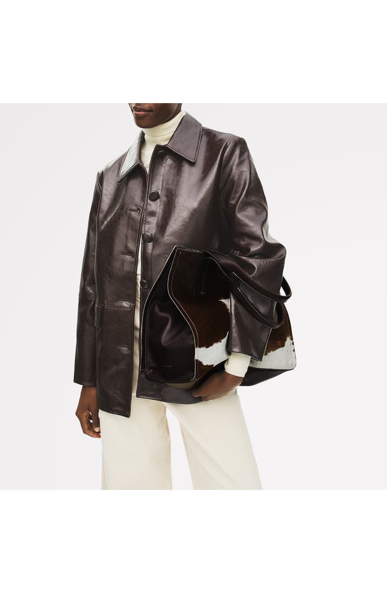 Radley The Strand - Cow Hide Large Open Top Shoulder Bag, Alternate, color, Black