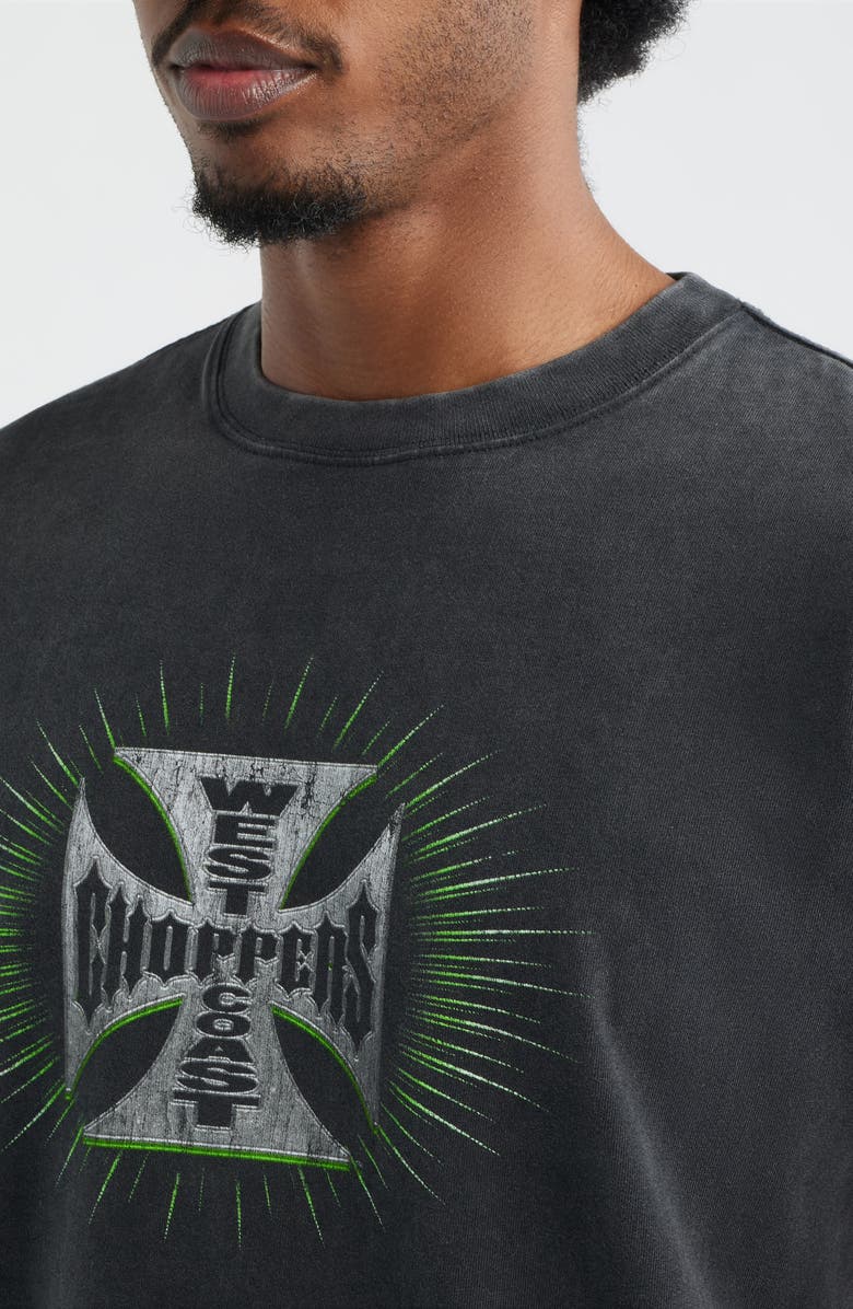 ID Supply Co Point Blank Graphic Cotton T-Shirt, Alternate, color, Washed Black