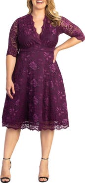 Kiyonna Mademoiselle Lace A-Line Dress