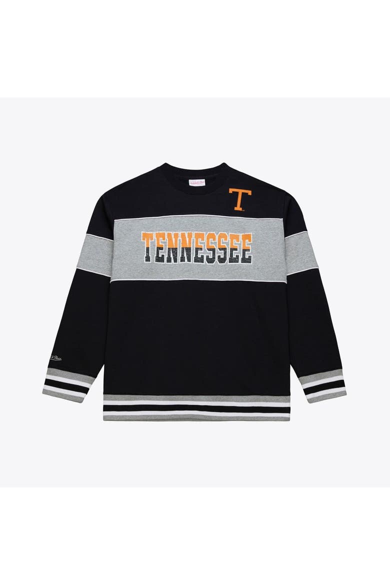 Men's Mitchell & Ness  Black Tennessee Volunteers Fleece Sweatshirt, Main, color, Black