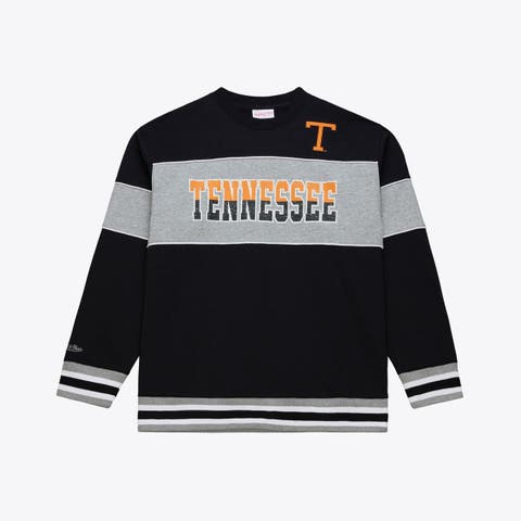 Men's Mitchell & Ness  Black Tennessee Volunteers Fleece Sweatshirt