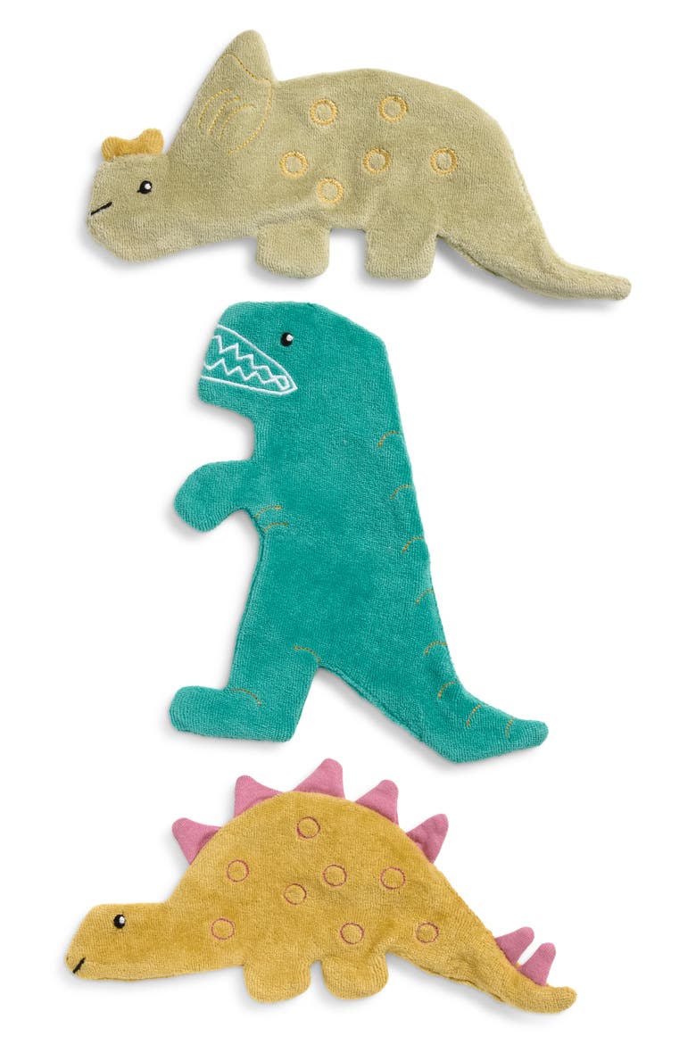 Kids' Dino Friends 3-Pack Scrunchies, Main, color, MULTI