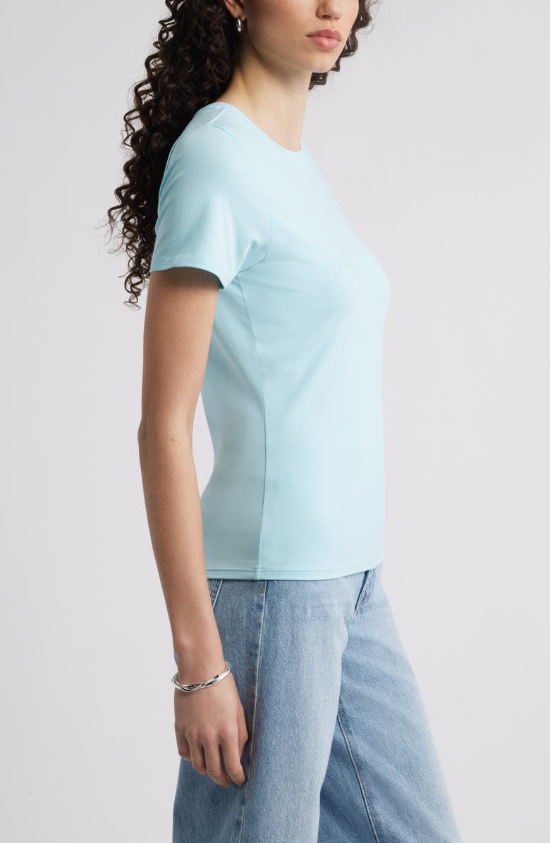 Nordstrom Pima Cotton Blend Crewneck T-Shirt, Alternate, color, Blue Atomizer