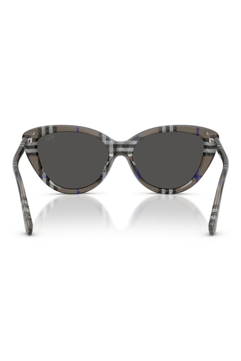 55mm Cat Eye Sunglasses, Alternate, color, DARK GREY